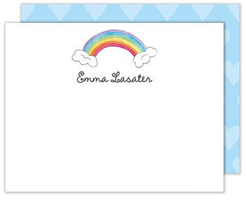 Over the Rainbow Flat Note Cards